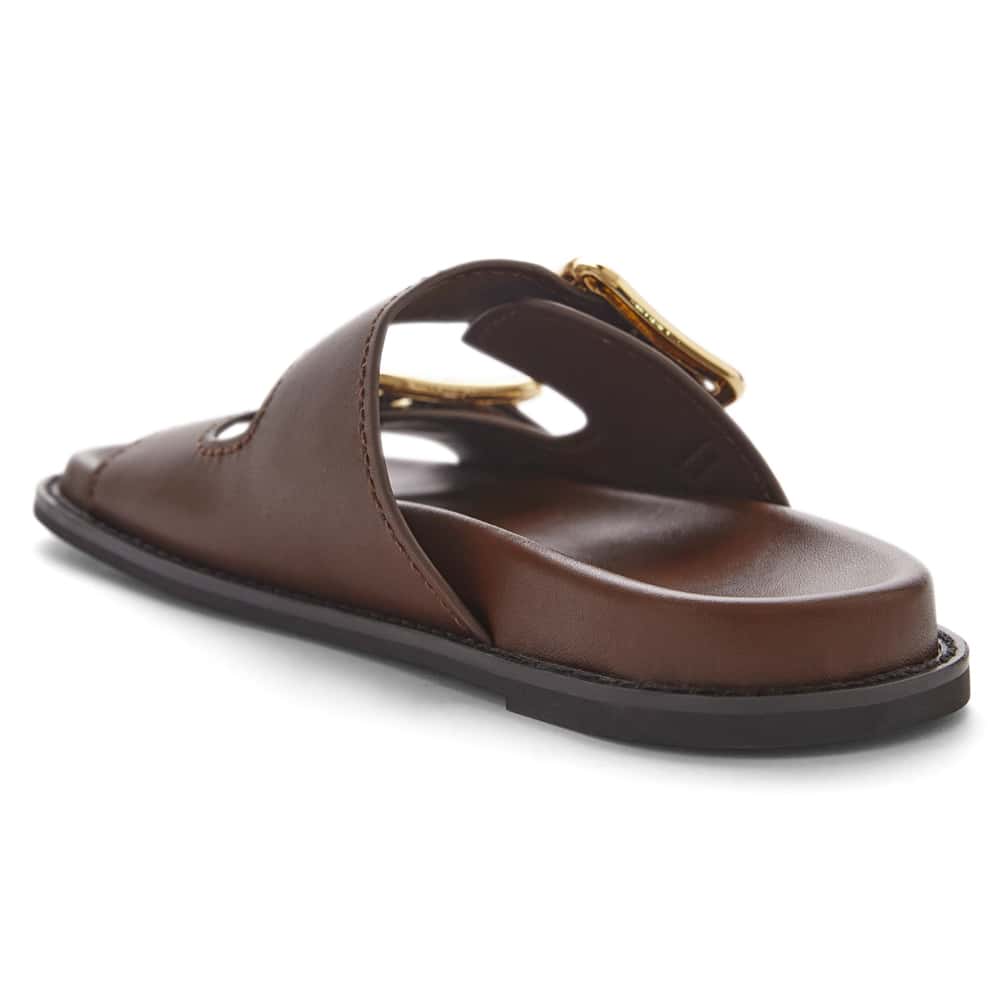Randall Slide in Chocolate  Leather