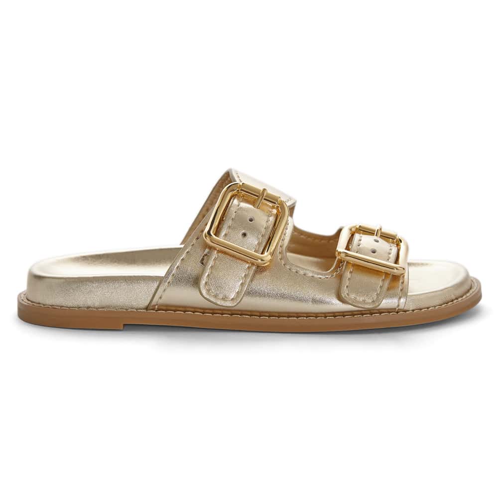 Randall Slide in Gold Leather