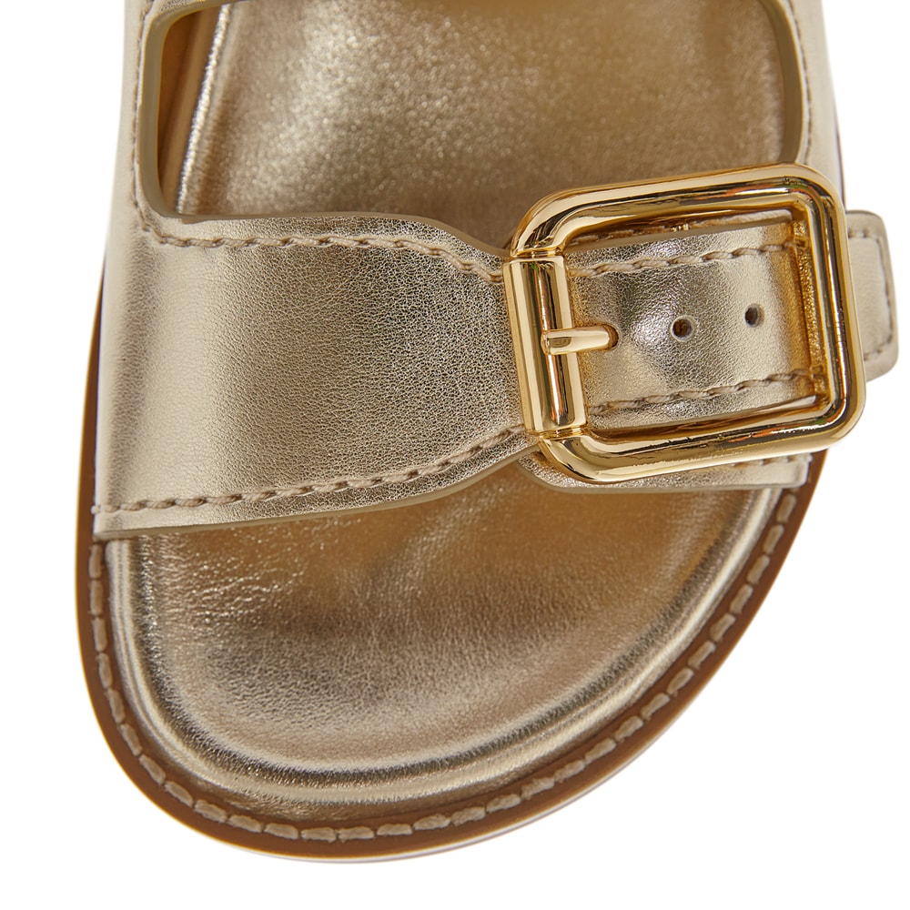 Randall Slide in Gold Leather