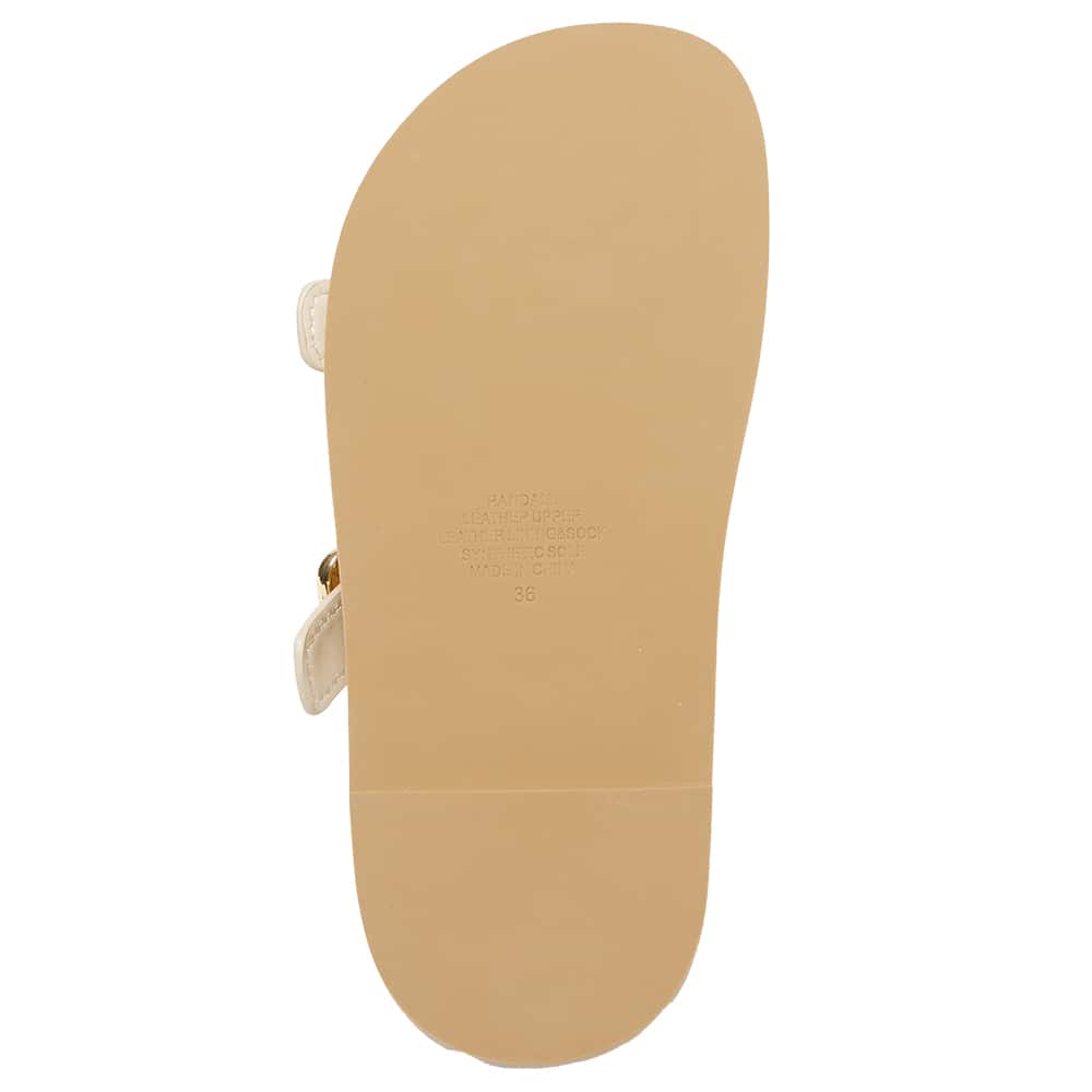Randall Slide in Nude Leather