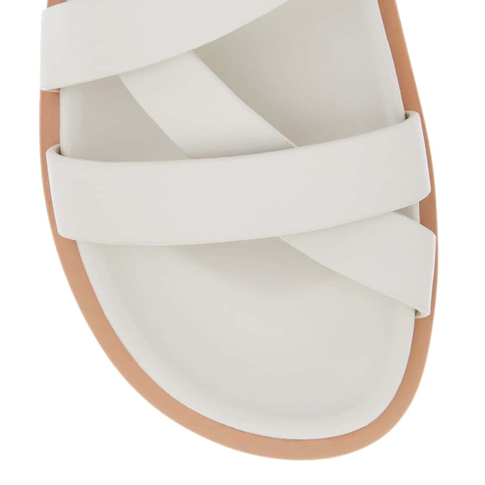 Ratio Sandal in Bone Leather