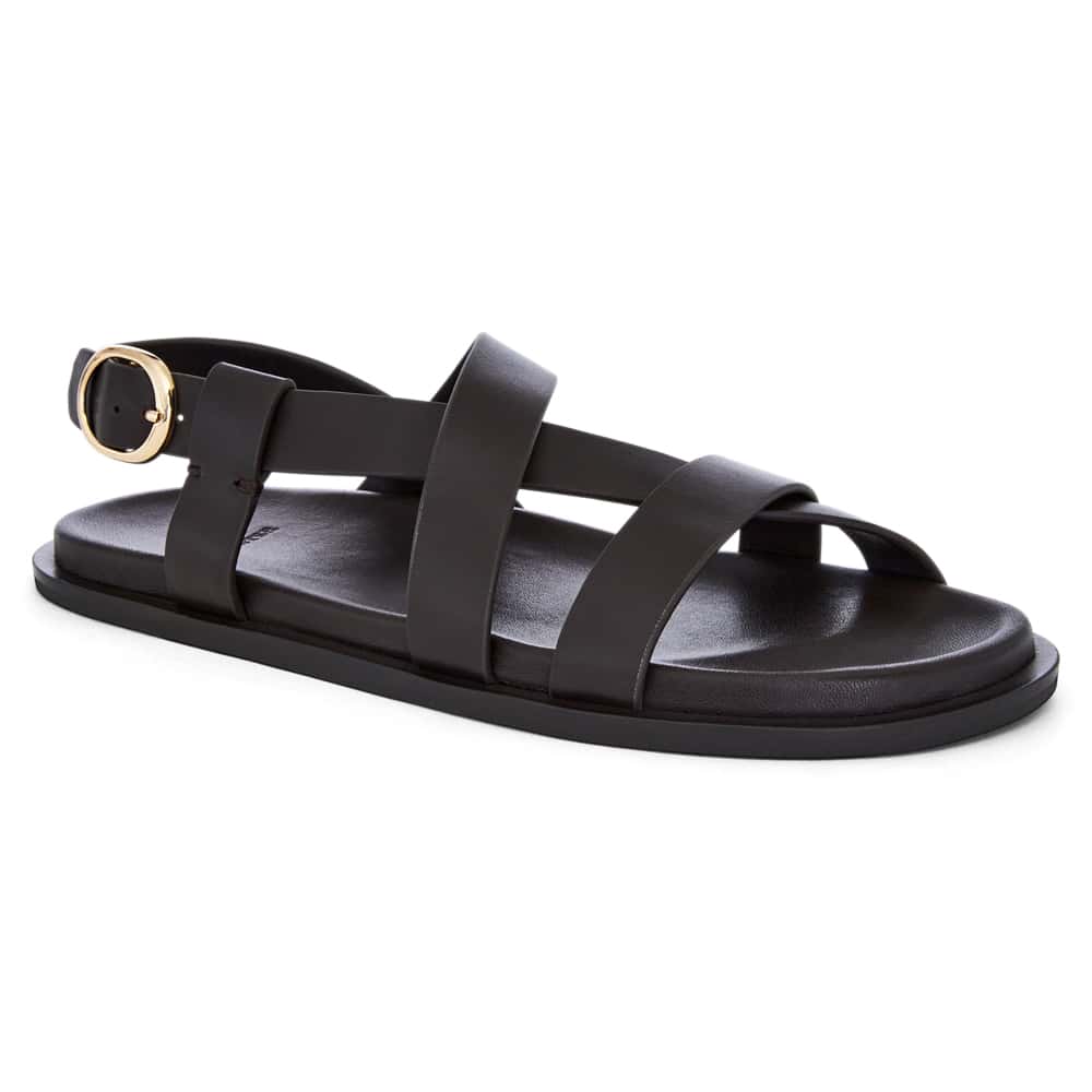 Ratio Sandal in Chocolate Glove Leather