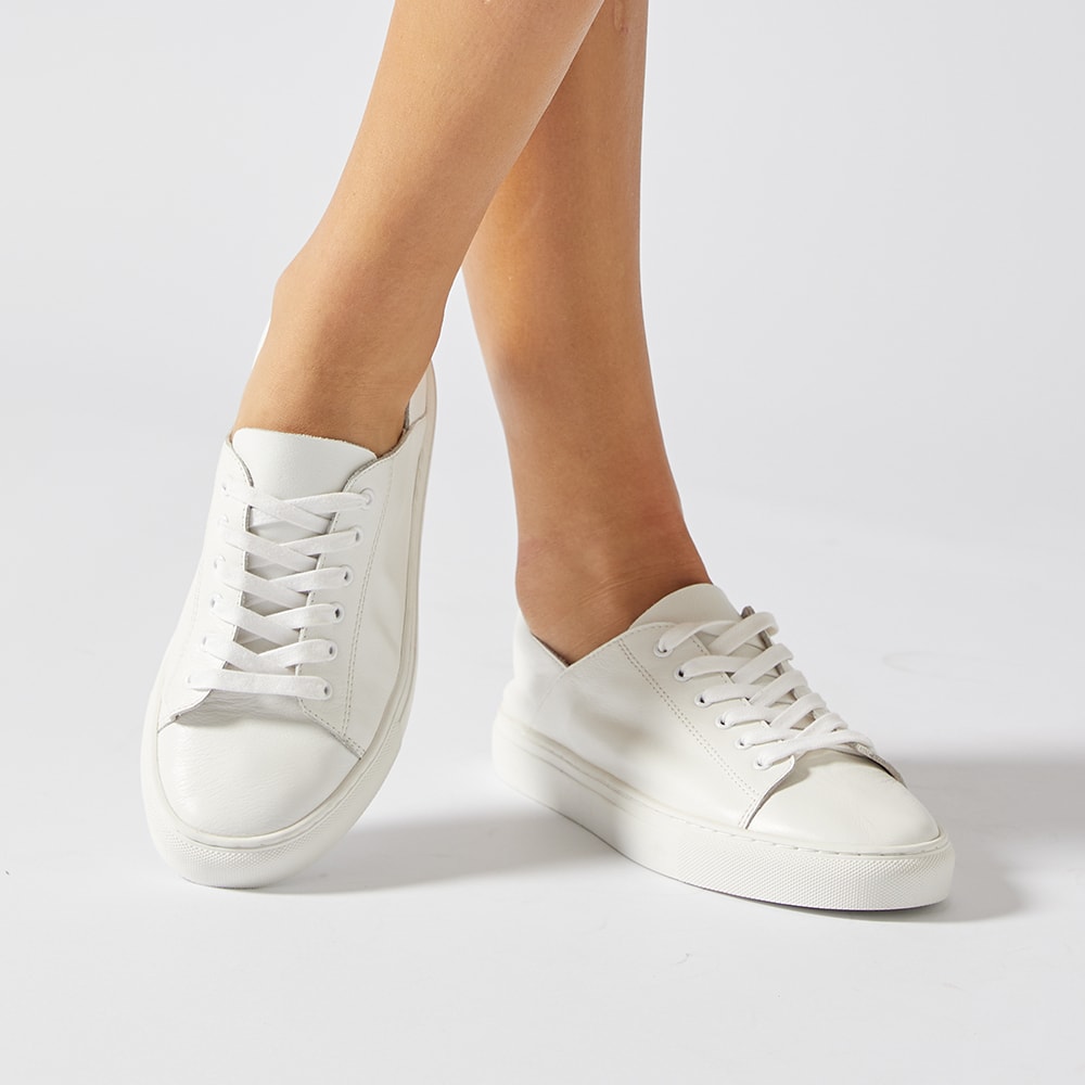 Rialto Sneaker in White Leather