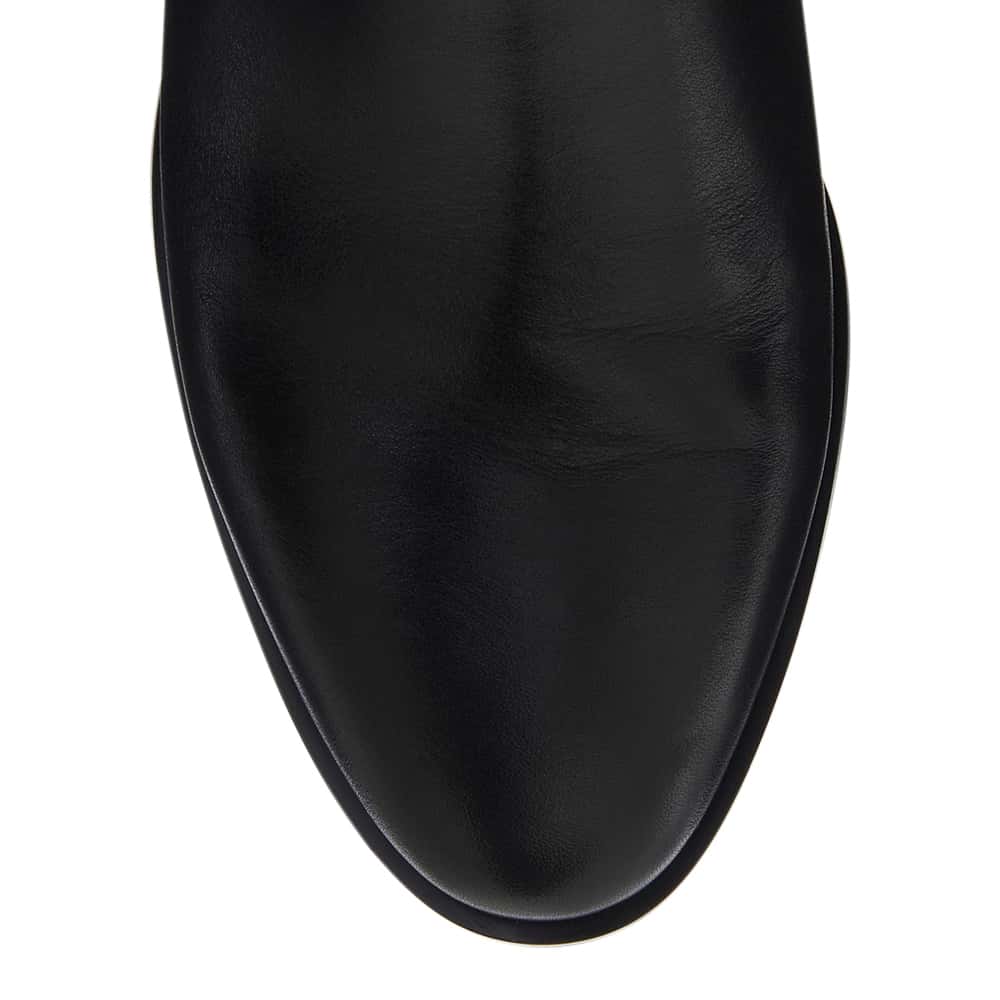 Riot Boot in Black Leather