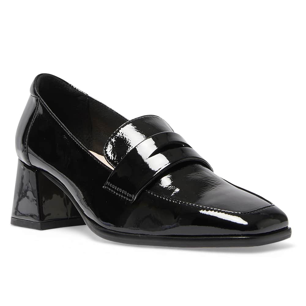 Sullivan Heel in Black Patent