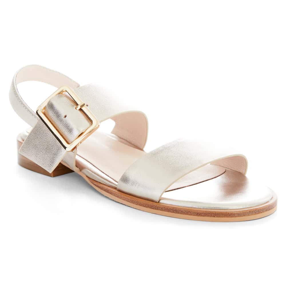 Tabatha Sandal in Gold Leather