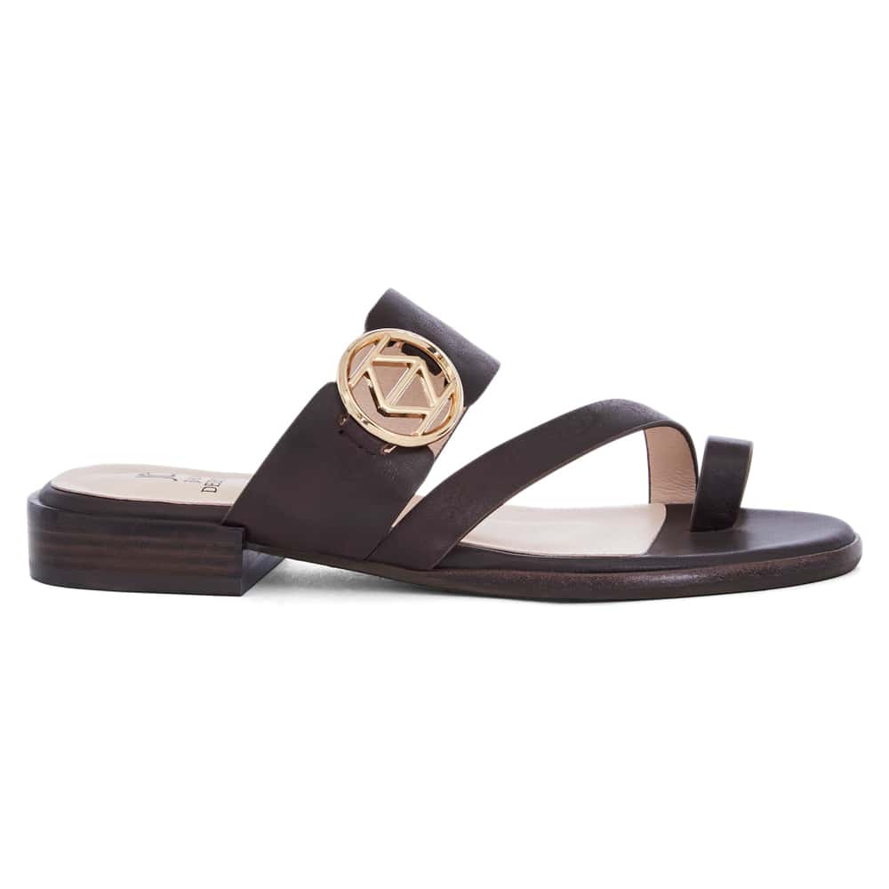 Tena Sandal in Chocolate  Leather