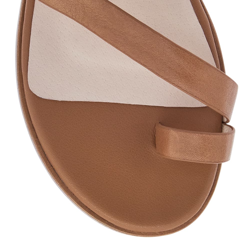 Tena Sandal in Tan Leather