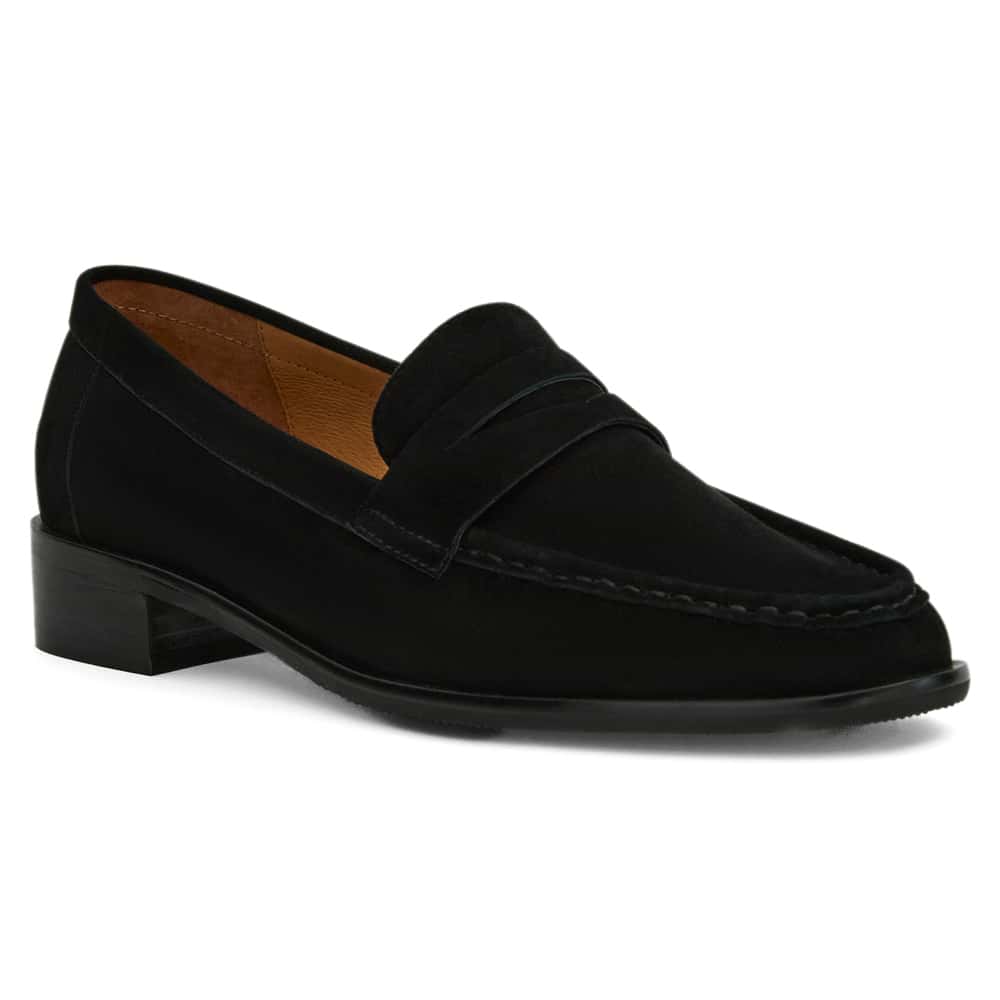 Turner Loafer in Black Suede