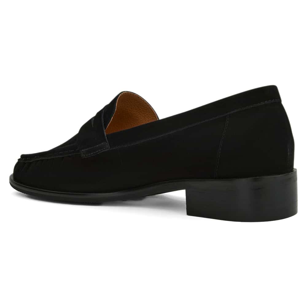 Turner Loafer in Black Suede