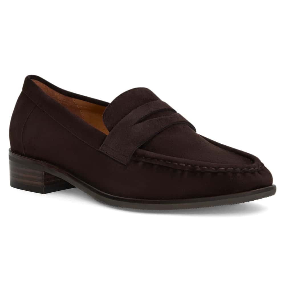 Turner Loafer in Chocolate  Suede