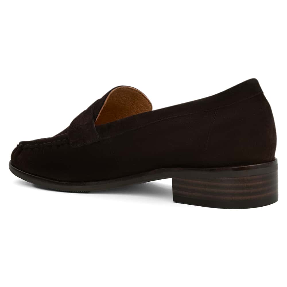 Turner Loafer in Chocolate  Suede