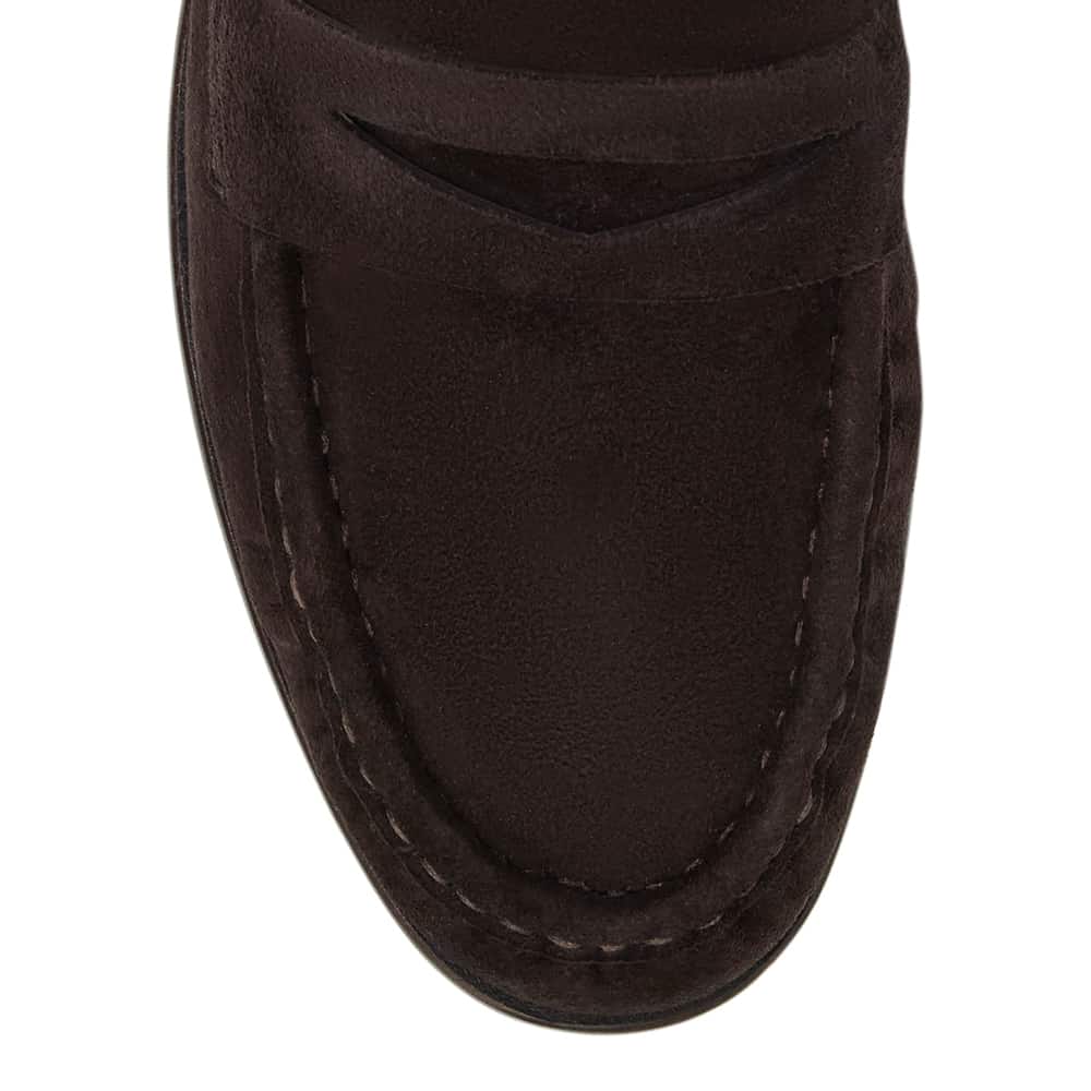 Turner Loafer in Chocolate  Suede