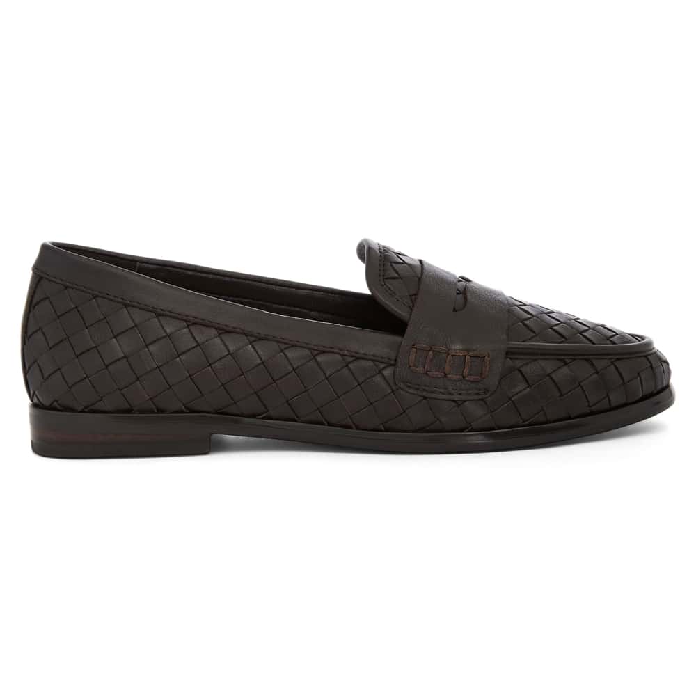 Wagner Loafer in Chocolate Weave Leather