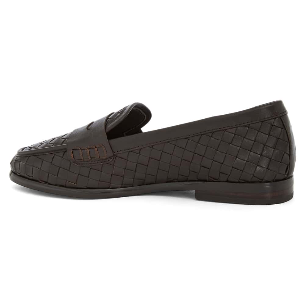 Wagner Loafer in Chocolate Weave Leather