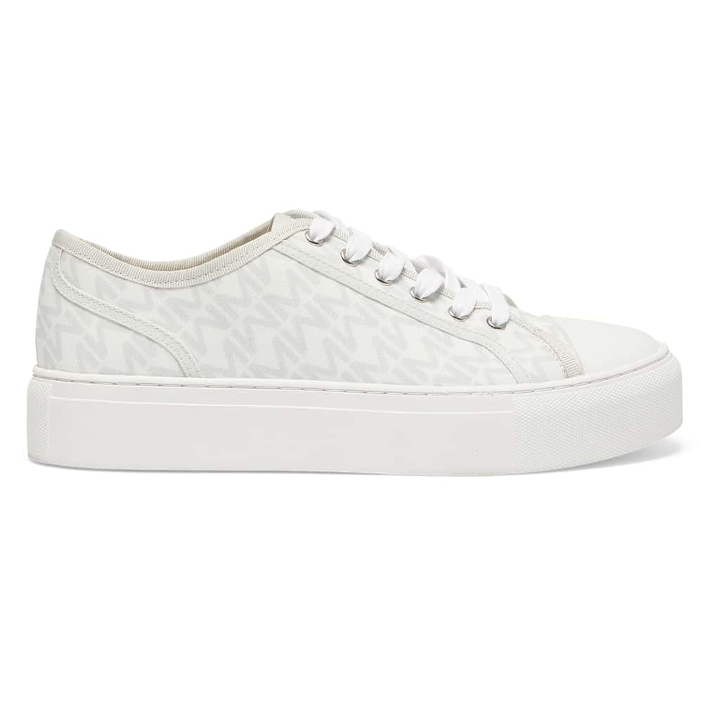 Jace Sneaker in White And Grey Leather