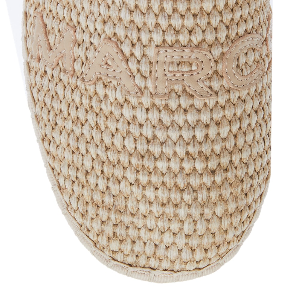Joy Flat in Natural Raffia Leather
