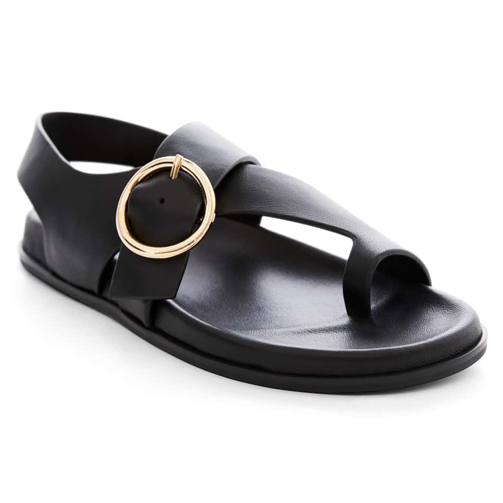 Talbot Sandal in Black Leather
