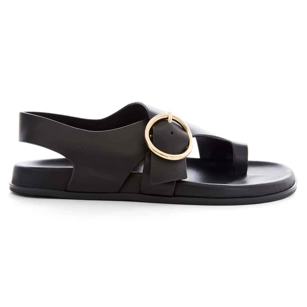 Talbot Sandal in Black Leather