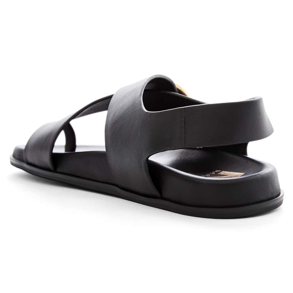 Talbot Sandal in Black Leather