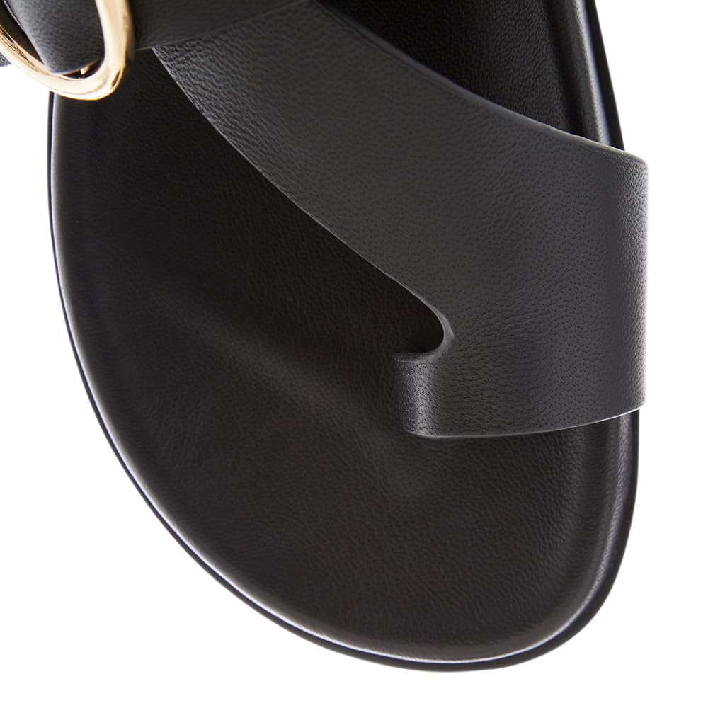 Talbot Sandal in Black Leather