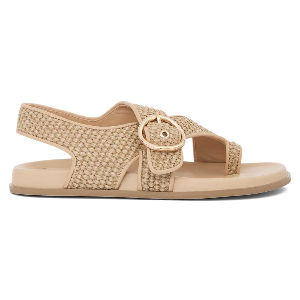 Talbot Sandal in Natural Raffia Raffia