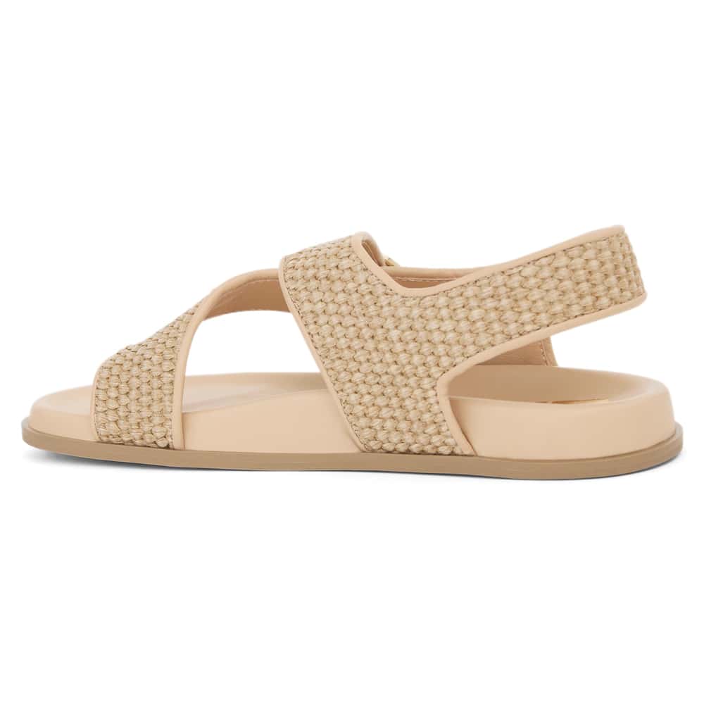 Talbot Sandal in Natural Raffia Raffia