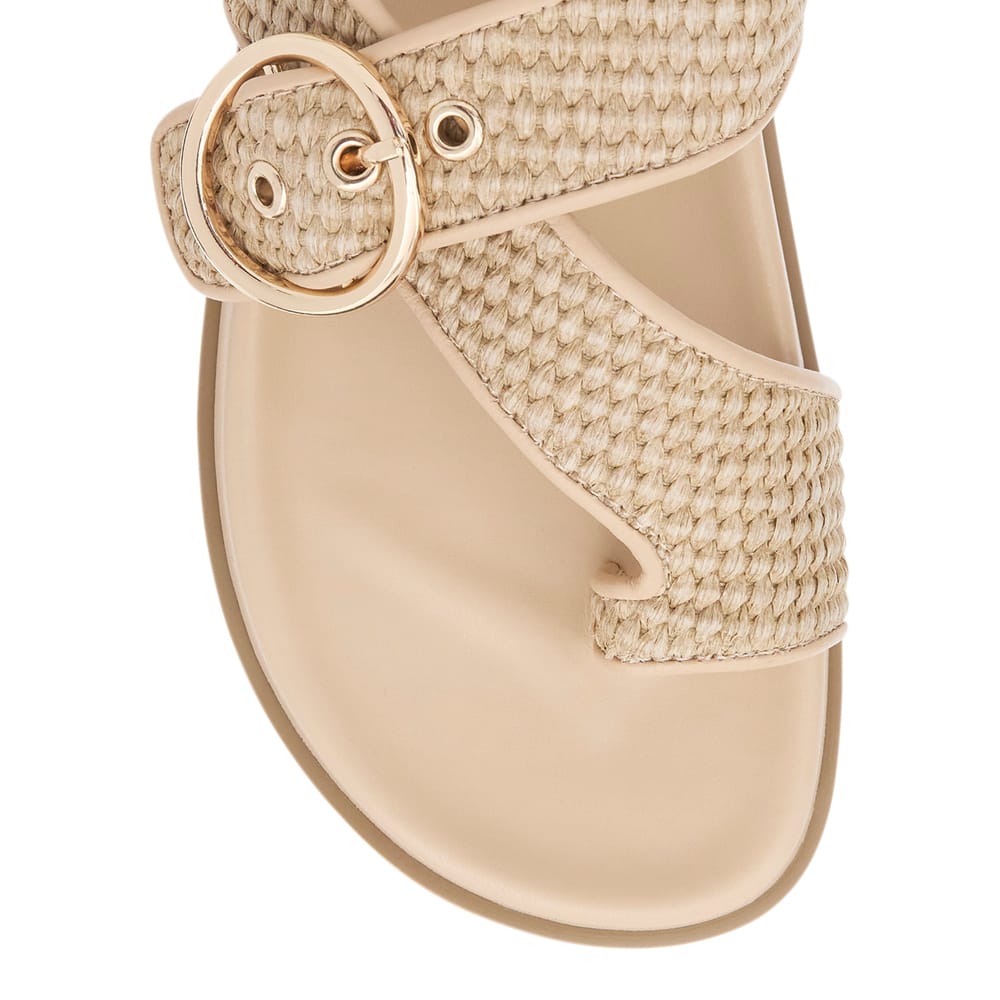Talbot Sandal in Natural Raffia Raffia
