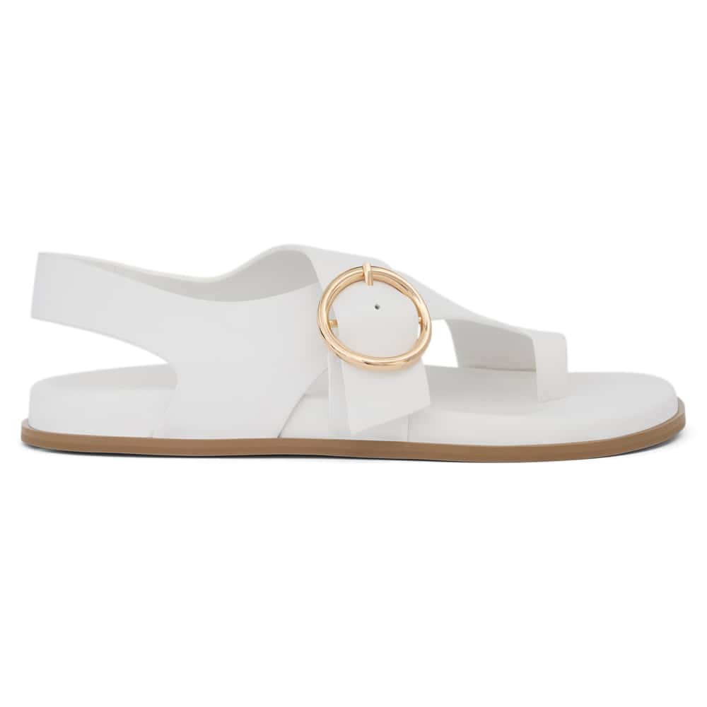 Talbot Sandal in White Leather