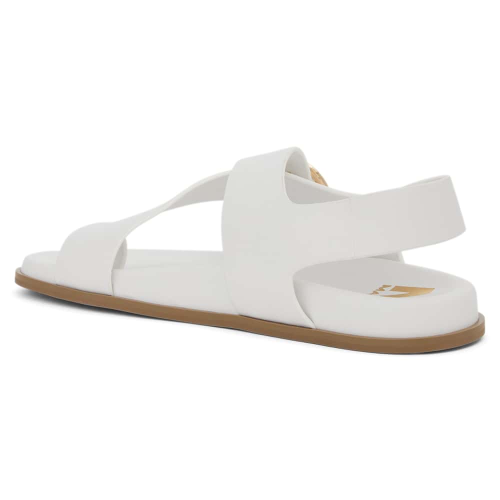 Talbot Sandal in White Leather