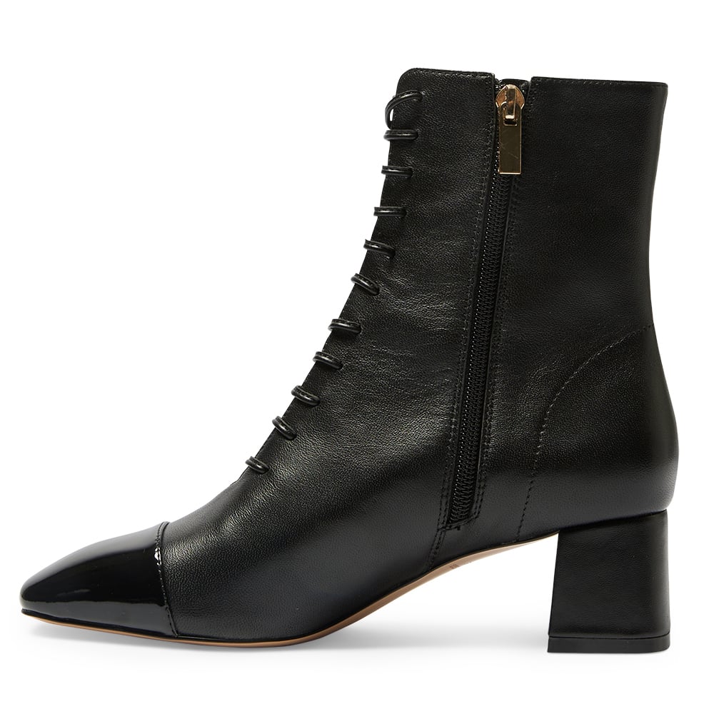 Talent Boot in Black On Black Leather