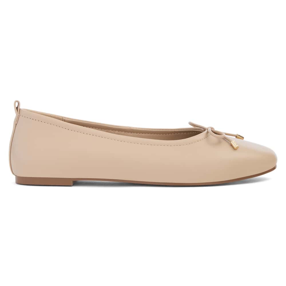 Tatiana Ballet Flat in Nude Leather