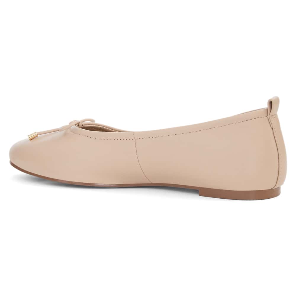 Tatiana Ballet Flat in Nude Leather