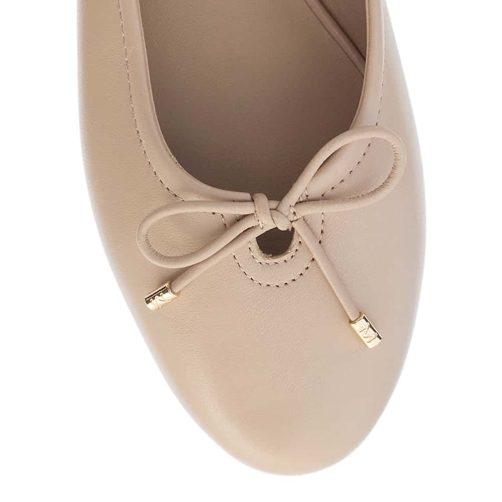 Tatiana Ballet Flat in Nude Leather
