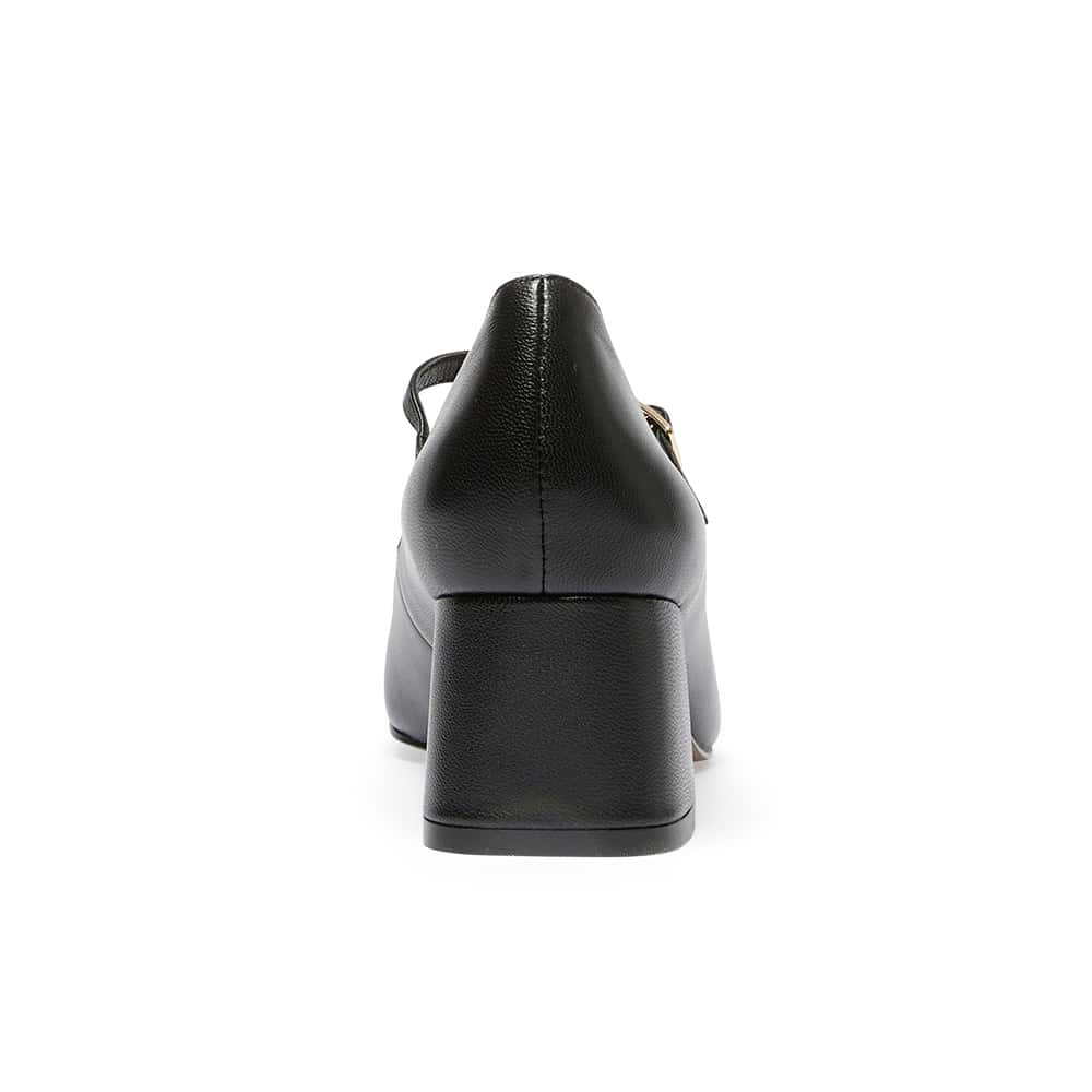 Tempt Heel in Black Leather