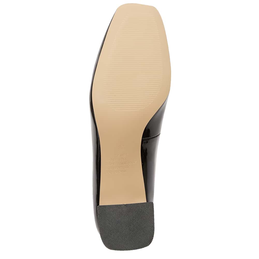 Tempt Heel in Black Patent
