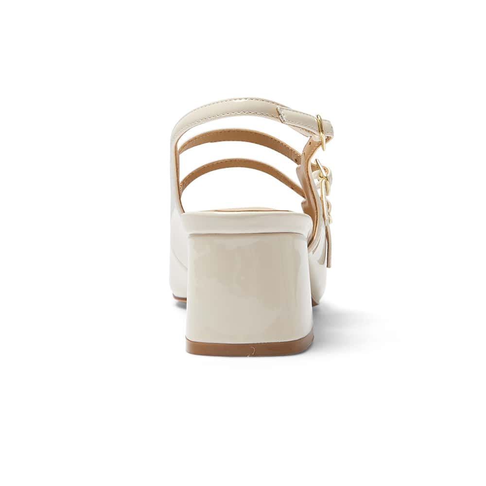 Tessa Heel in Bone Patent