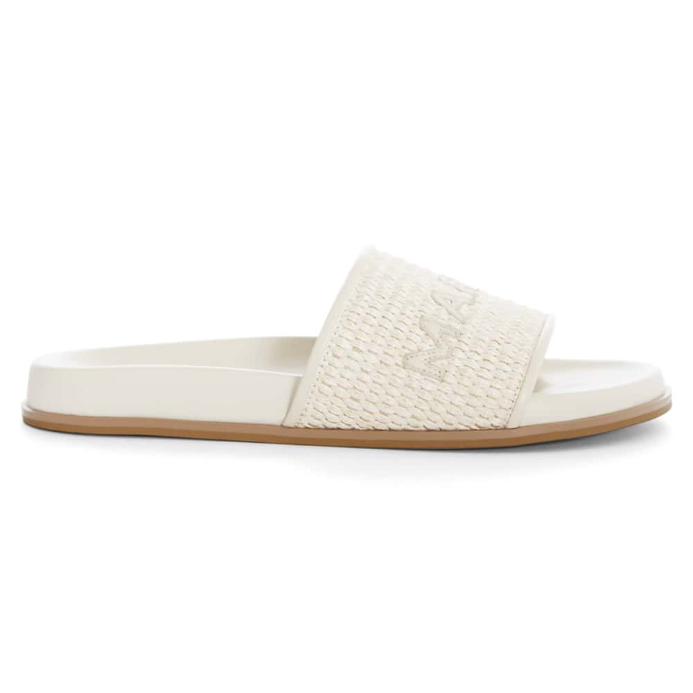 Tide Flat in Ivory Raffia Leather