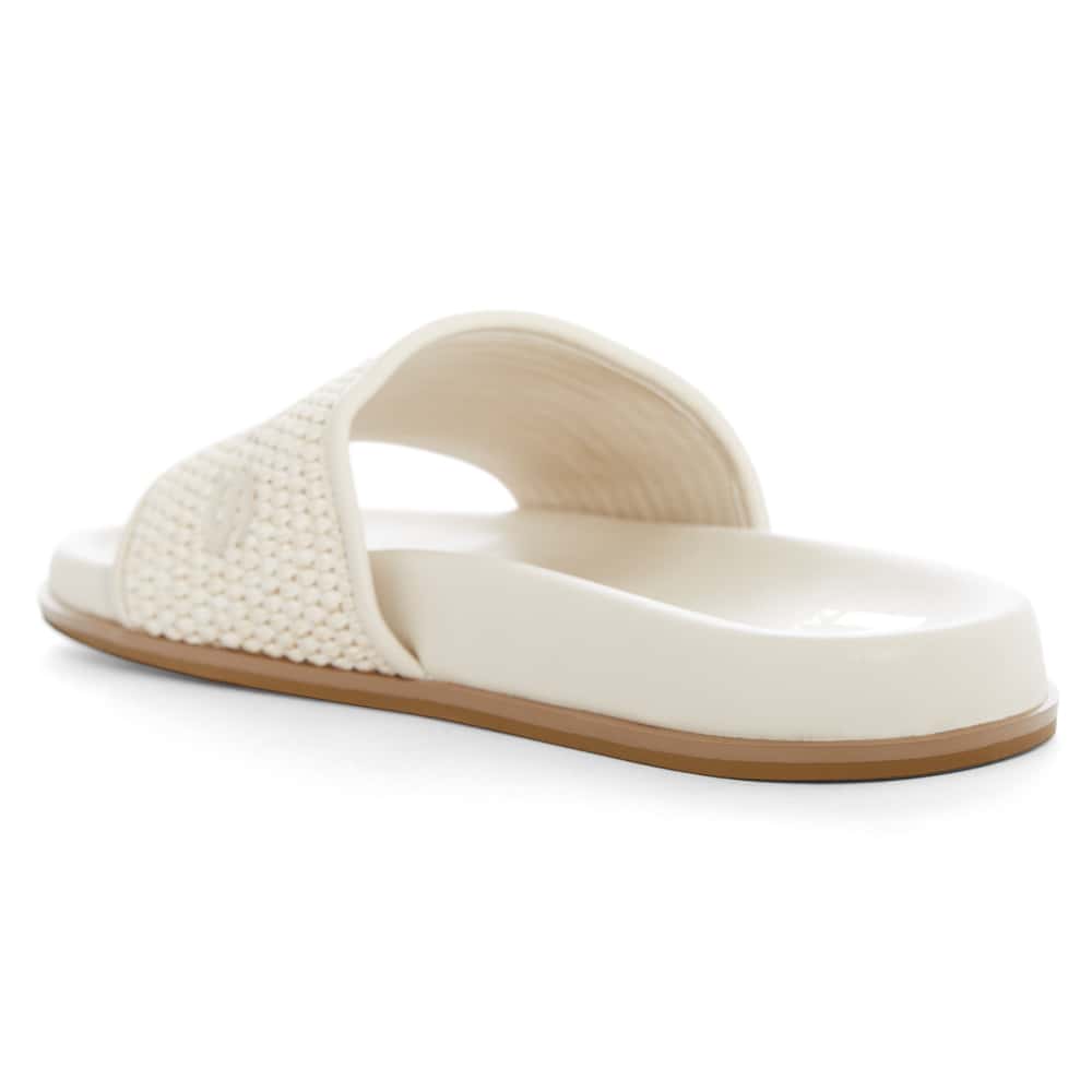 Tide Flat in Ivory Raffia Leather