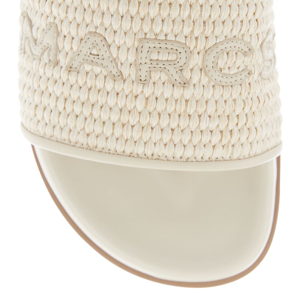 Tide Flat in Ivory Raffia Leather
