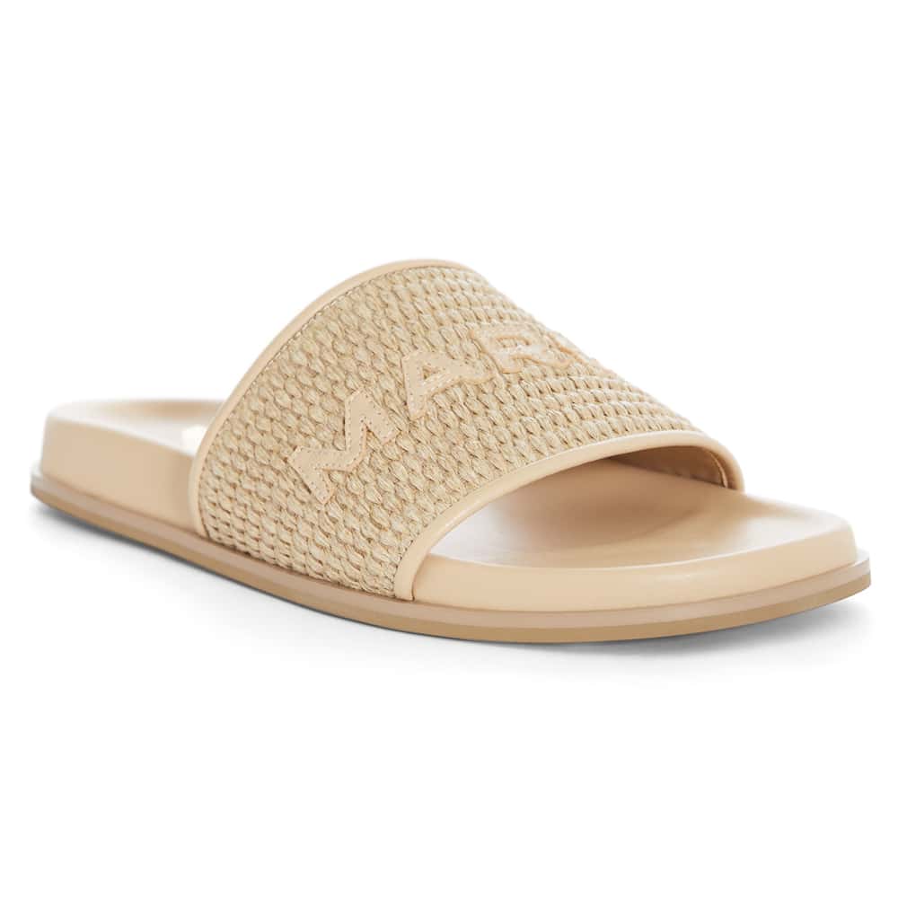 Tide Flat in Natural Raffia Leather