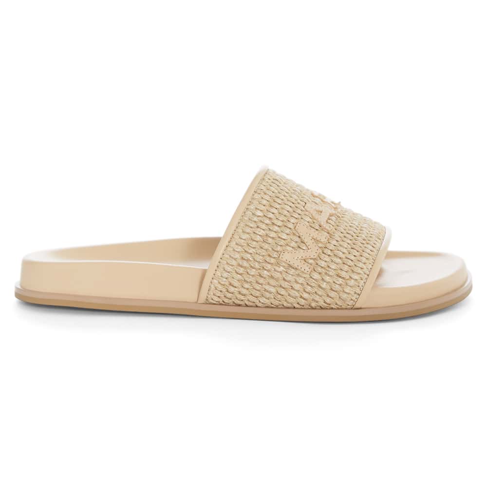 Tide Flat in Natural Raffia Leather