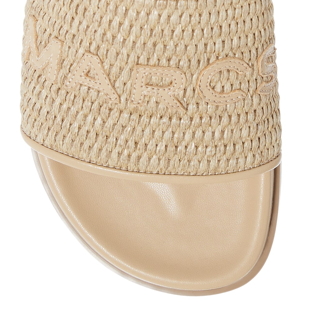 Tide Flat in Natural Raffia Leather