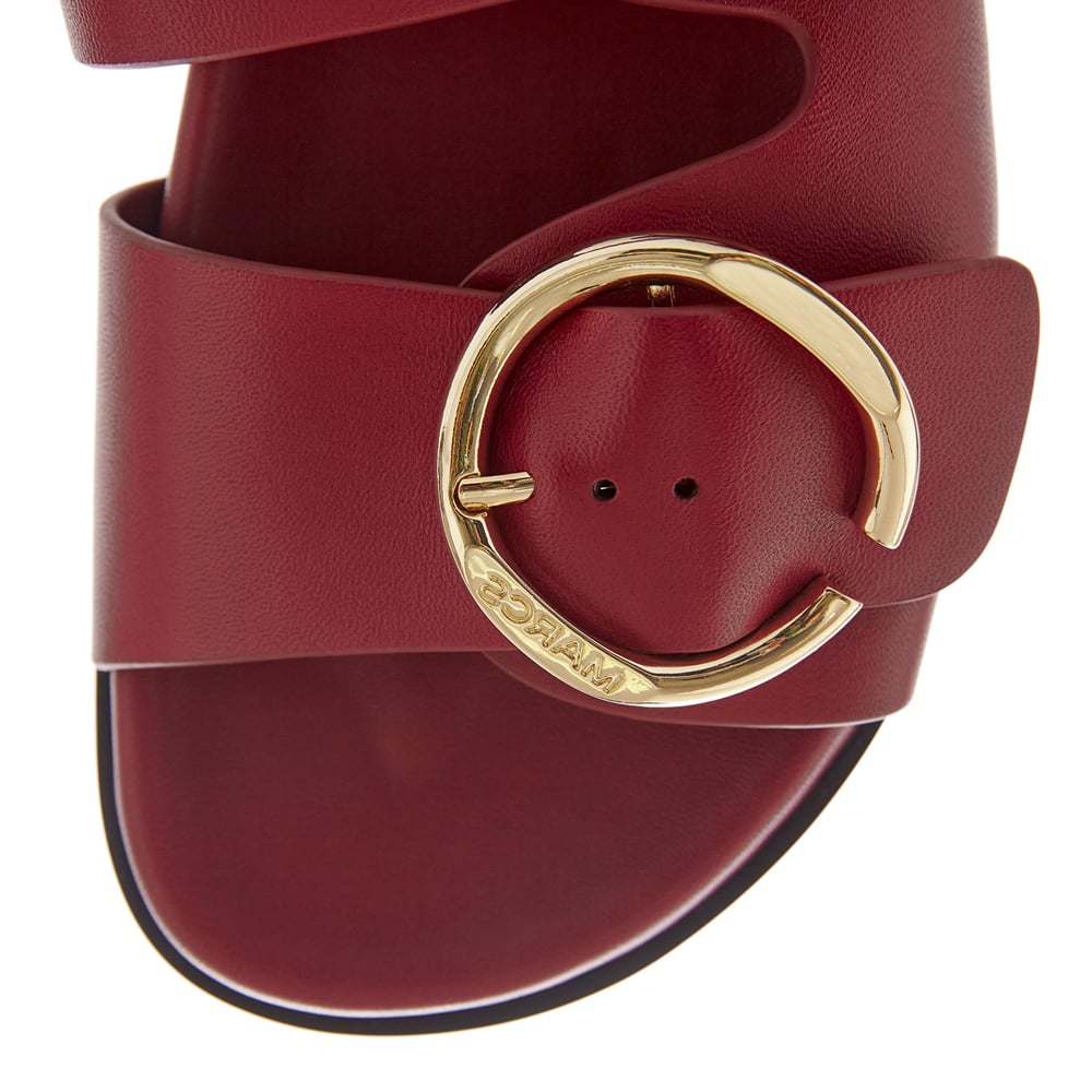 Tone Slide in Red Leather