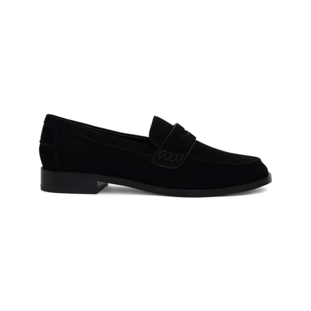 Tory Loafer in Black Suede