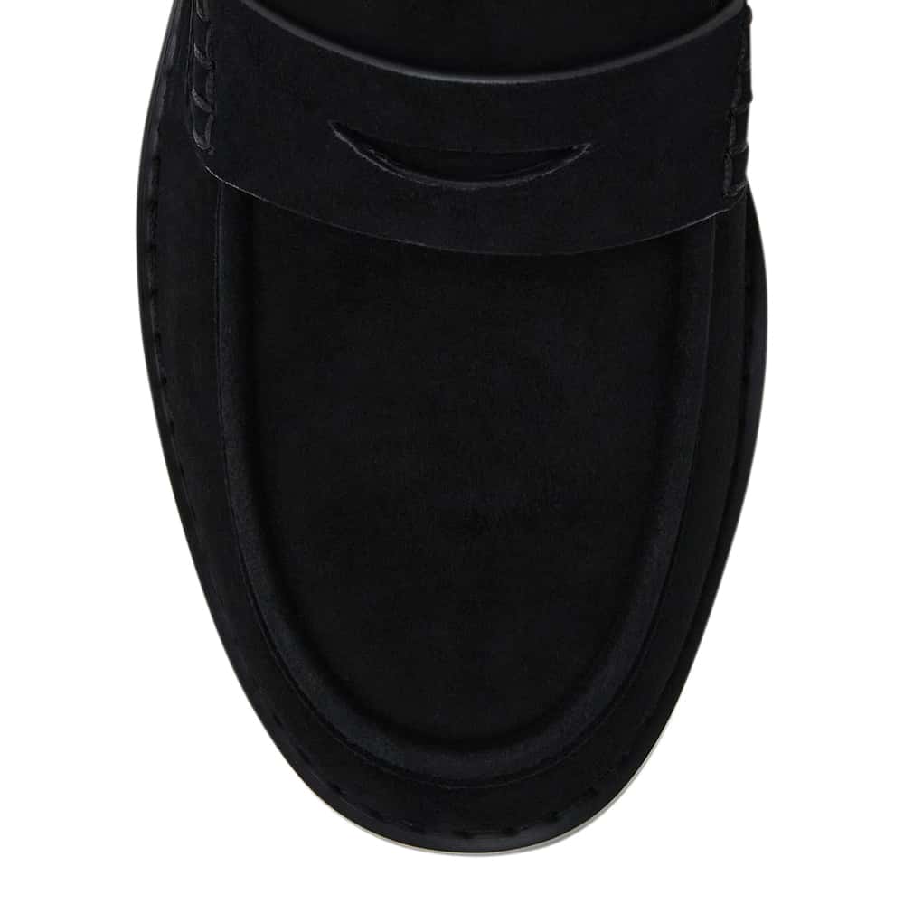 Tory Loafer in Black Suede