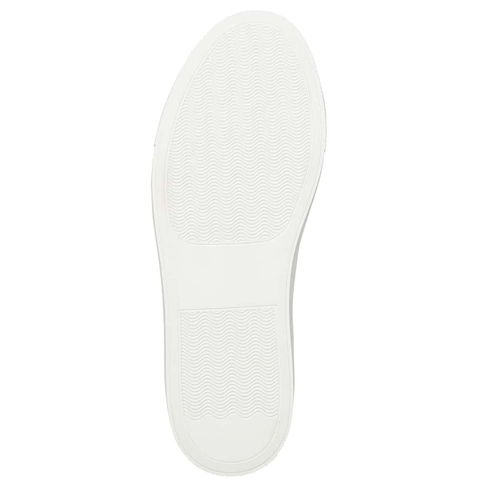 Trio Sneaker in White And Blue Leather