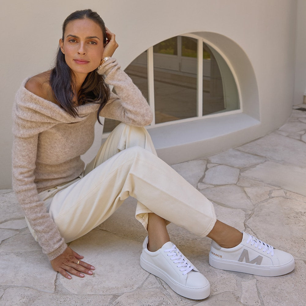 Trio Sneaker in Natural Leather