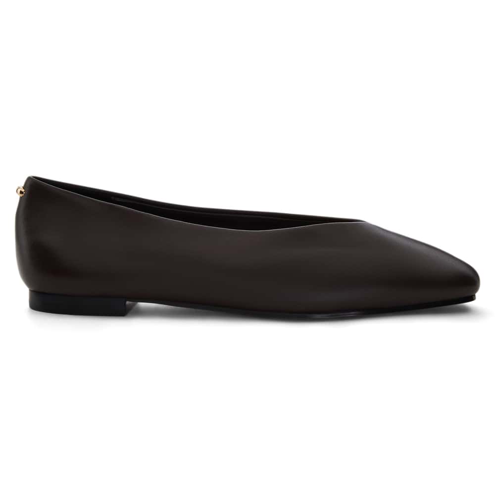 Tune Ballet Flat in Chocolate  Leather