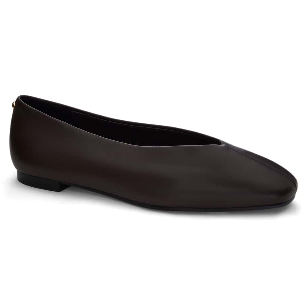 Tune Ballet Flat in Chocolate  Leather